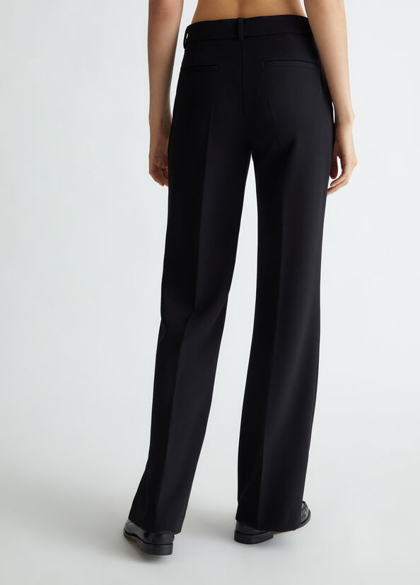 Liu Jo Pantaloni flare in crêpe Vendita Calda