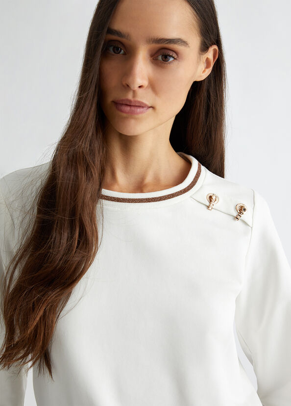 Liu Jo Felpa in cotone stretch In Linea