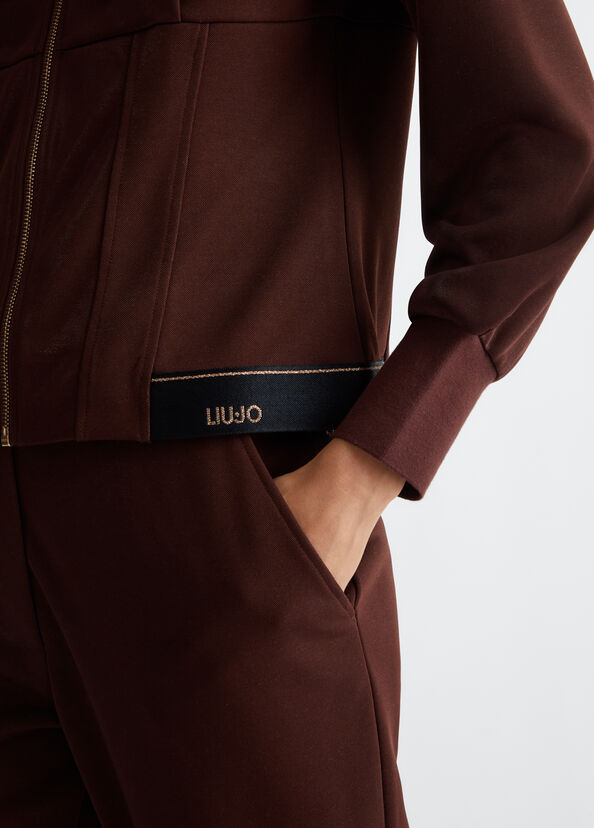 Liu Jo Felpa con cappuccio e zip Vendita Economica