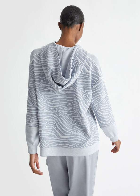 Liu Jo Felpa jacquard con cappuccio Pezzi Unici