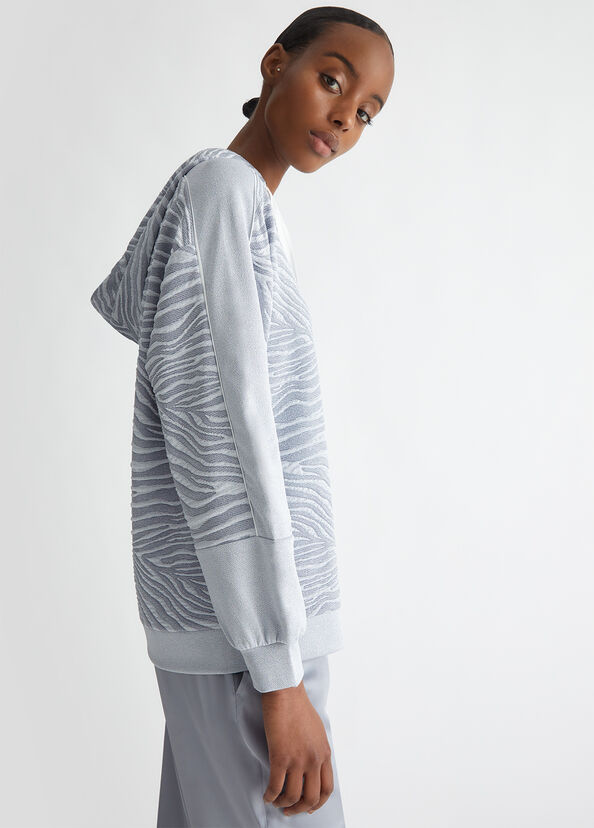 Liu Jo Felpa jacquard con cappuccio Pezzi Unici