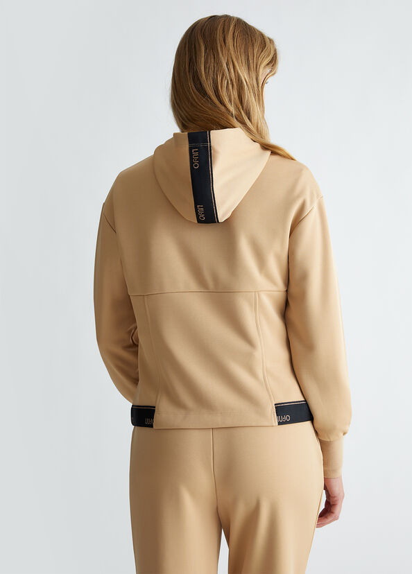 Liu Jo Felpa con cappuccio e zip Promozione Limitata