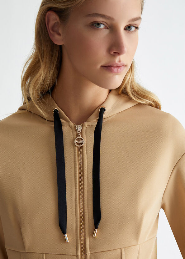 Liu Jo Felpa con cappuccio e zip Promozione Limitata