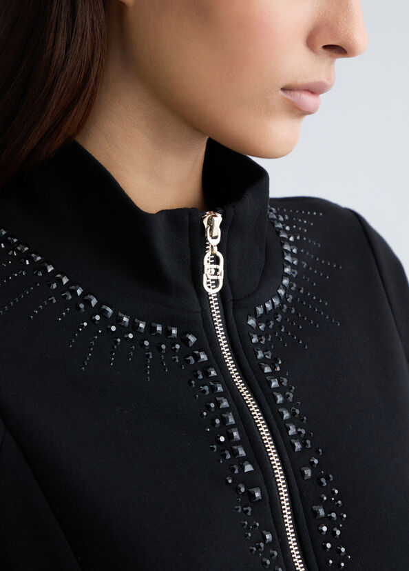 Liu Jo Felpa con zip e strass Offerta
