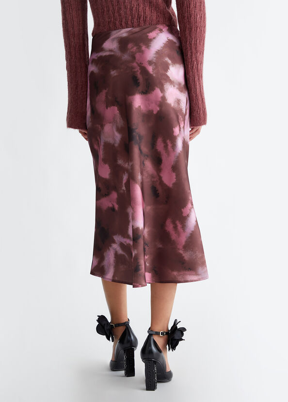 Liu Jo Gonna in twill stampato In Saldo