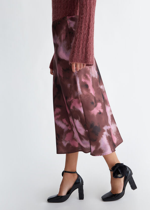Liu Jo Gonna in twill stampato In Saldo