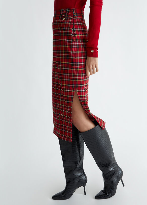 Liu Jo Gonna longuette in tartan 2025