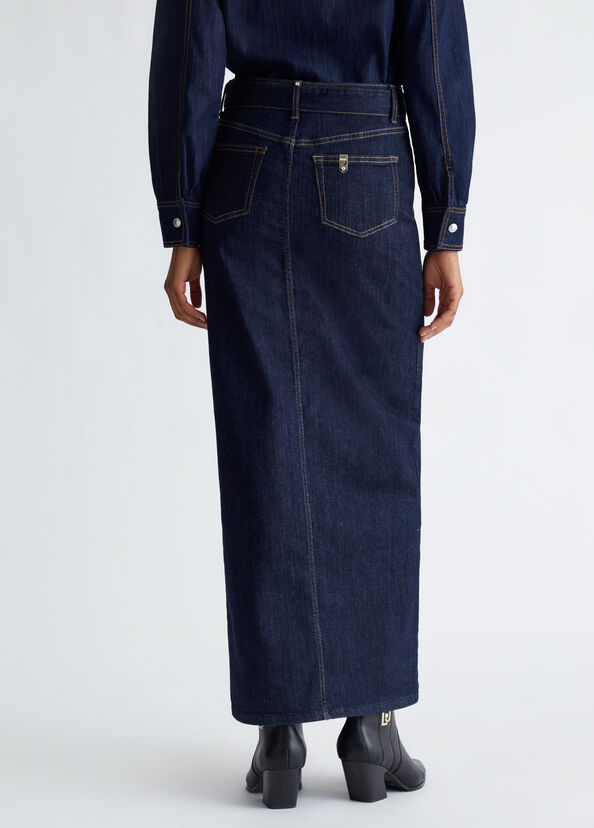 Liu Jo Gonna in denim con cintura In Linea