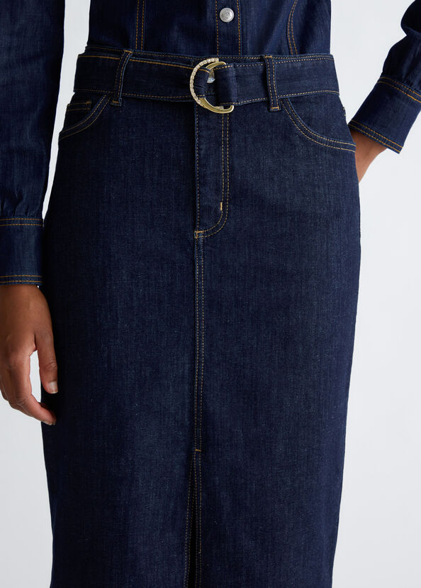 Liu Jo Gonna in denim con cintura In Linea