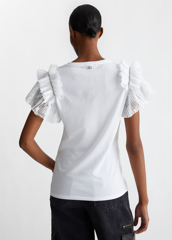 Liu Jo T-shirt con rouches Fino Al -60%