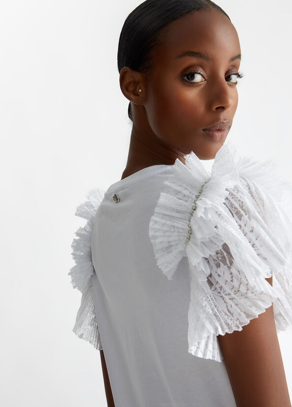 Liu Jo T-shirt con rouches Fino Al -60%