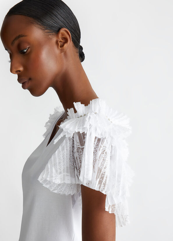 Liu Jo T-shirt con rouches Fino Al -60%