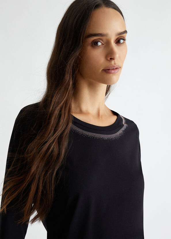 Liu Jo T-shirt con strass Presa