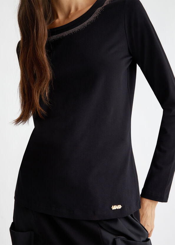 Liu Jo T-shirt con strass Presa