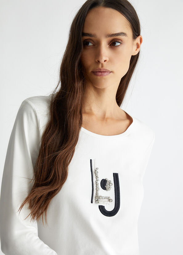Liu Jo T-shirt con applicazioni Online