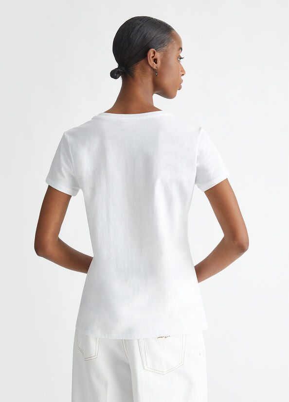 Liu Jo T-shirt con logo e strass I Più Venduti