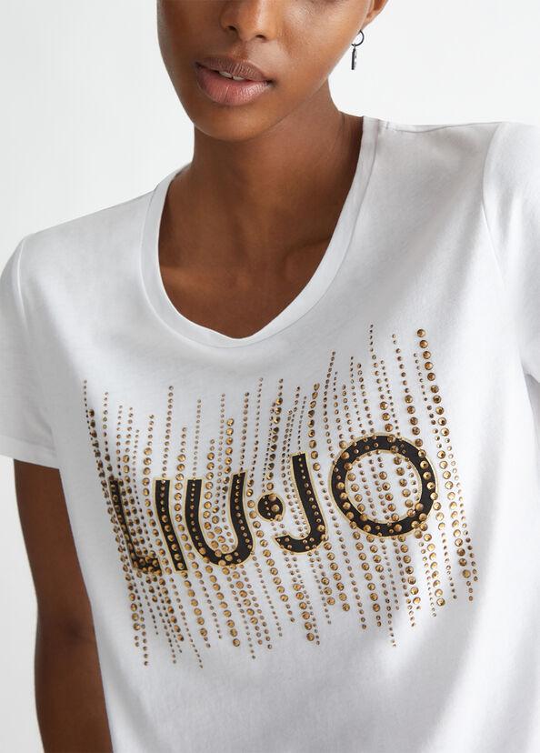 Liu Jo T-shirt con logo e strass I Più Venduti
