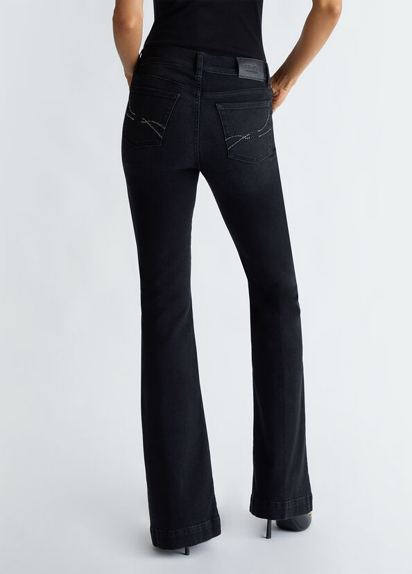 Liu Jo Jeans flare a vita alta Nuova