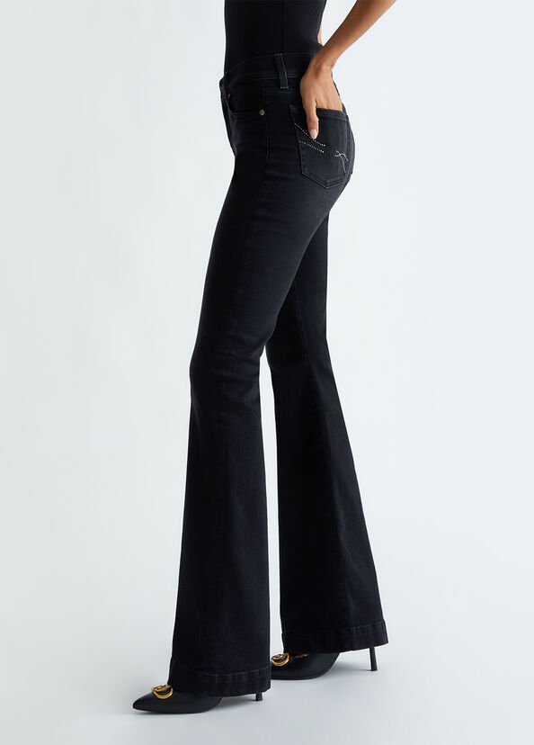 Liu Jo Jeans flare a vita alta Nuova