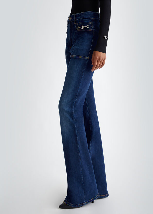 Liu Jo Jeans flare in cotone stretch Pezzi Unici