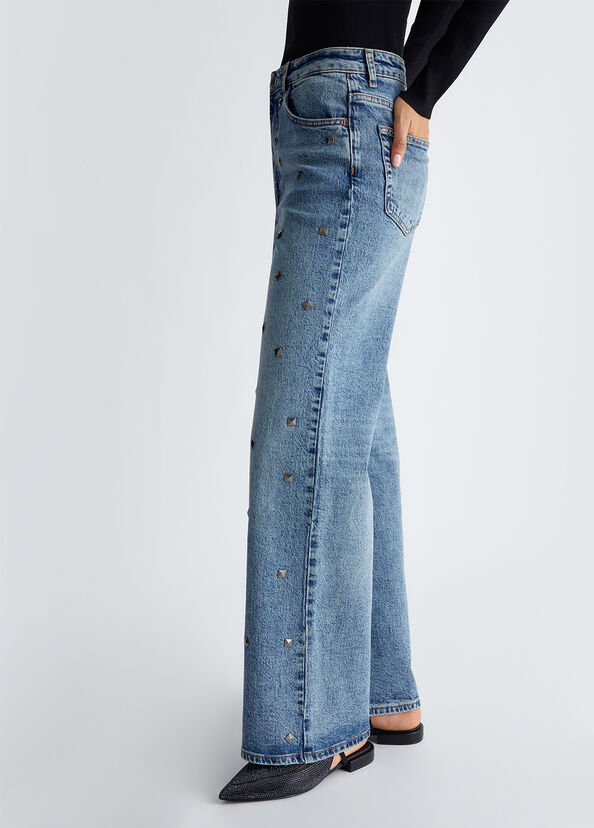Liu Jo Jeans flare con borchie Promozione