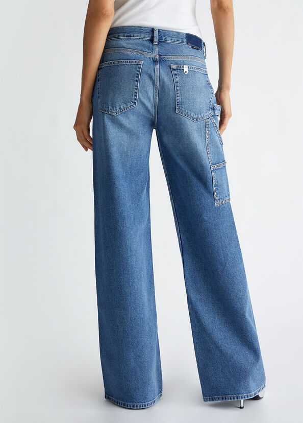 Liu Jo Jeans flare con borchie Consegna Veloce