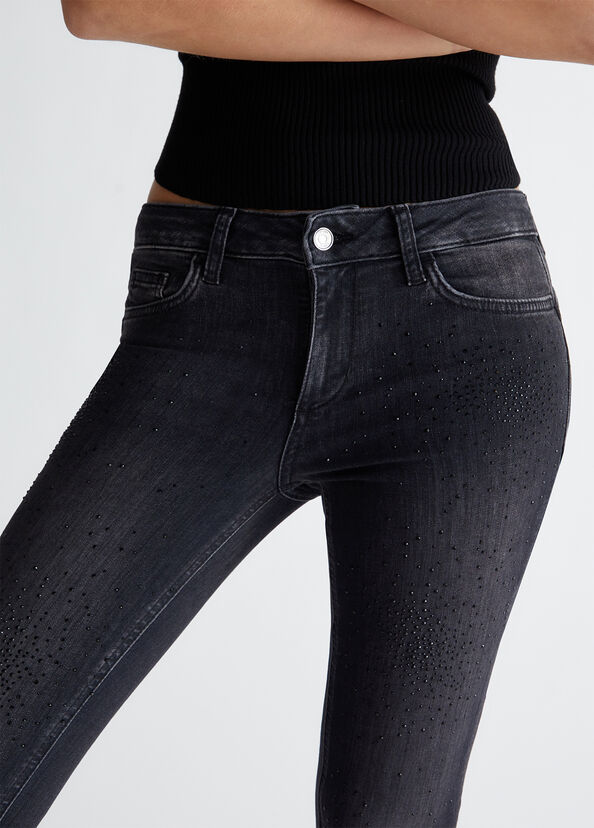 Liu Jo Jeans skinny bottom up con strass Promozione Limitata