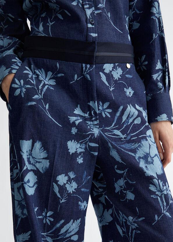 Liu Jo Jeans a palazzo con stampa floreale Shopping Online