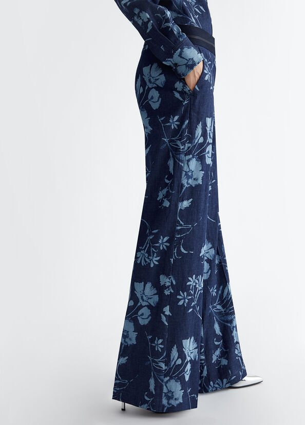 Liu Jo Jeans a palazzo con stampa floreale Shopping Online