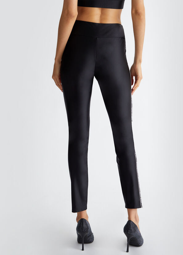Liu Jo Pantaloni in jersey con logo Sconto