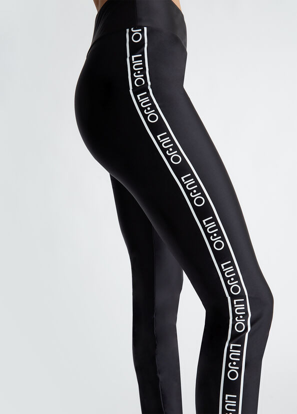 Liu Jo Pantaloni in jersey con logo Sconto