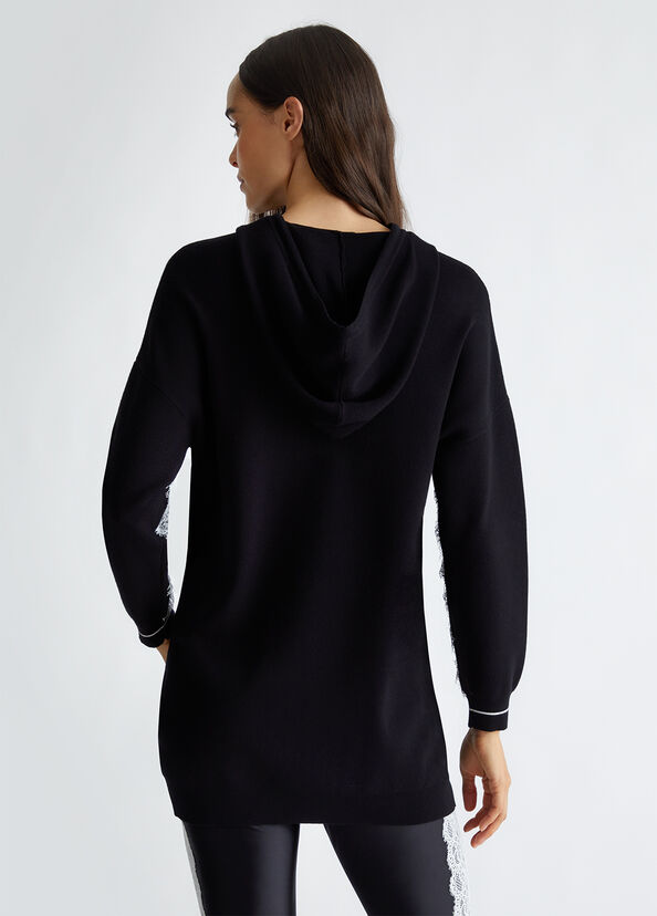 Liu Jo Maglia con cappuccio e logo Offerte