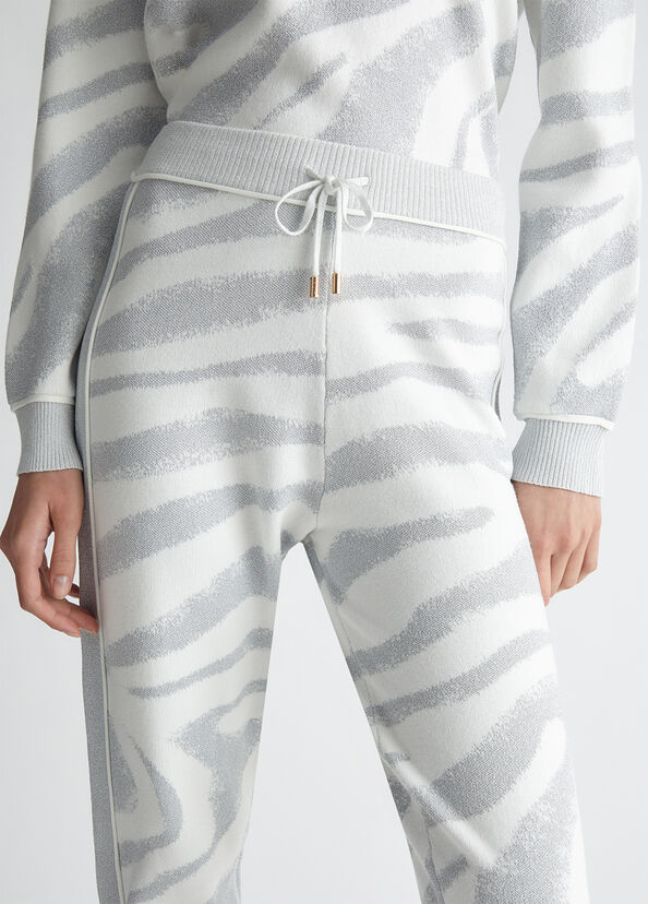 Liu Jo Pantaloni animalier in maglia Vendite Flash