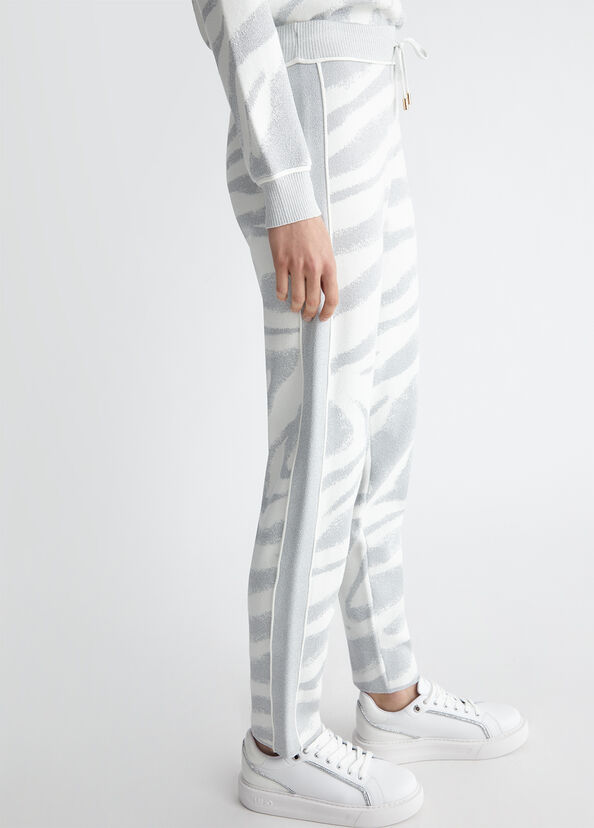 Liu Jo Pantaloni animalier in maglia Vendite Flash