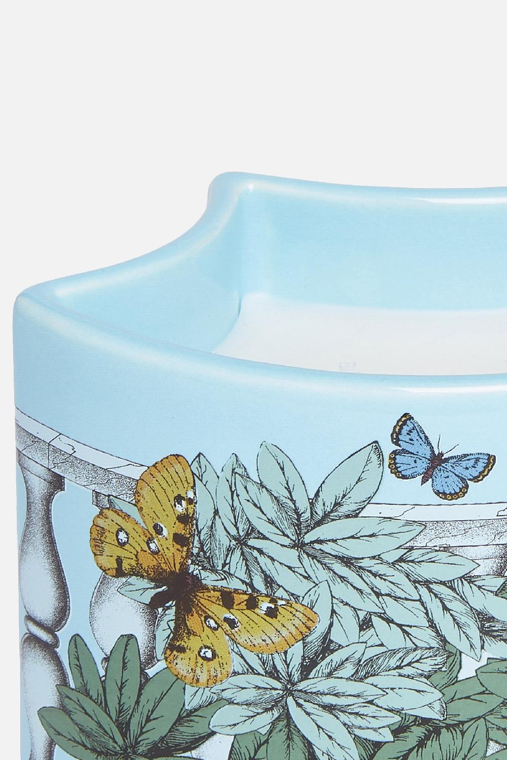 FORNASETTI candela profumata Nel Mentre con Decoro Farfalle e Balaustra Consegna Veloce