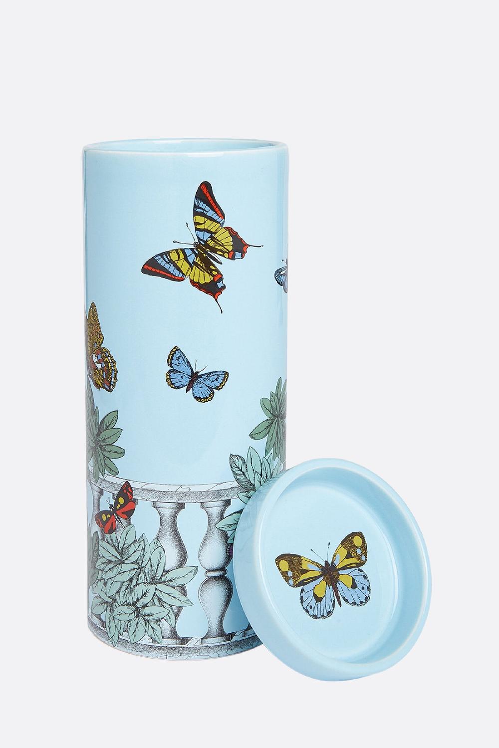 FORNASETTI candela profumata Nel Mentre con Decoro Farfalle e Balaustra Promozione Limitata