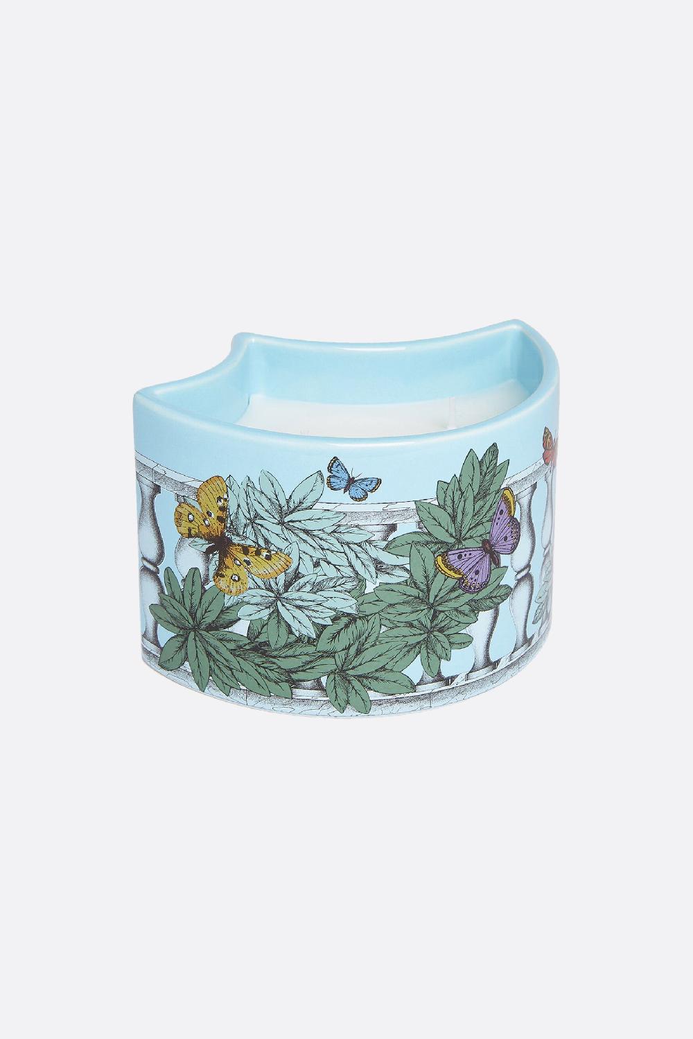 FORNASETTI set tre candele profumate Nel Mentre con Decoro Farfalle e Balaustra Affare Del Giorno