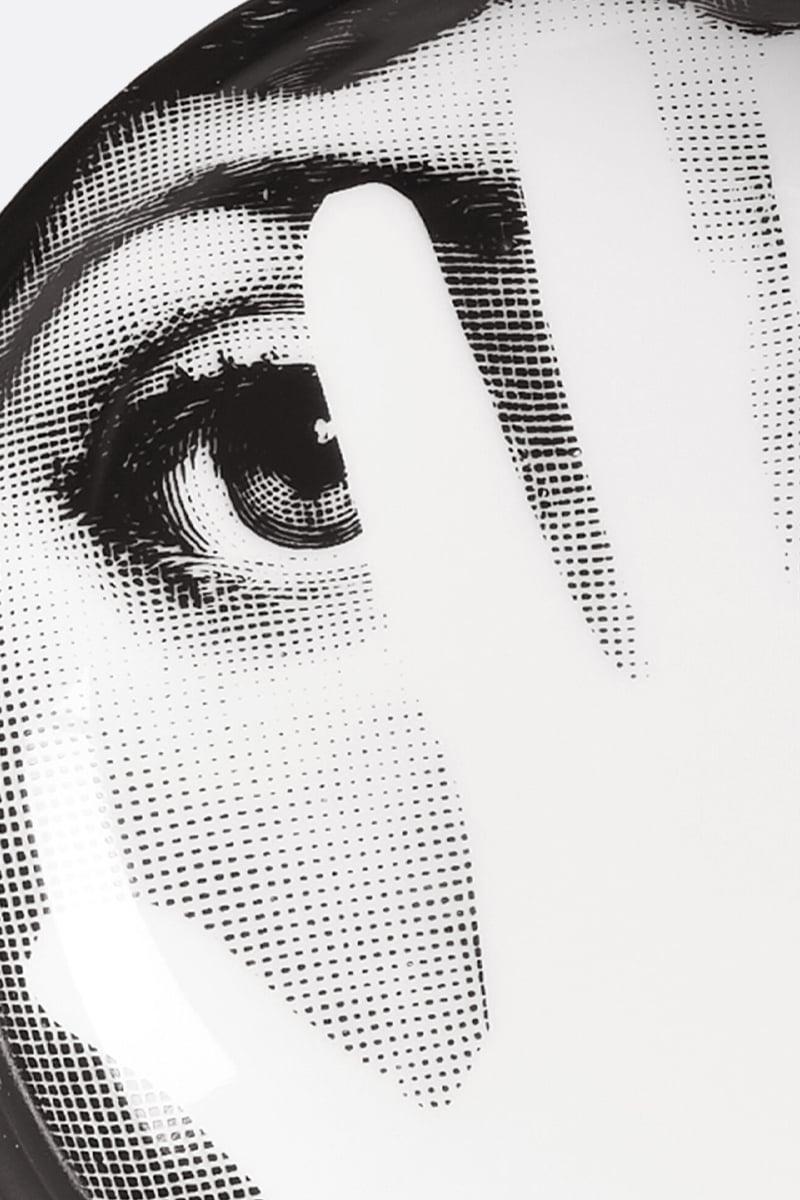 FORNASETTI posacenere rotondo Tema e Variazioni N° 16 in porcellana Sottocosto