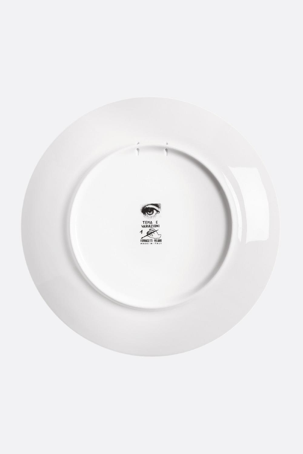 FORNASETTI piatto Tema e Variazioni N° 1 in porcellana Convenienza