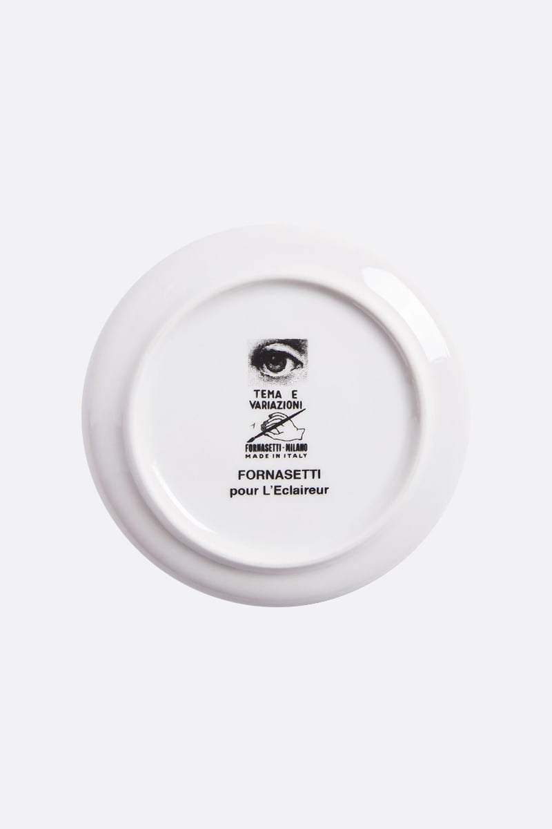 FORNASETTI sottobicchiere Tema e Variazioni N° 1 in porcellana Outlet