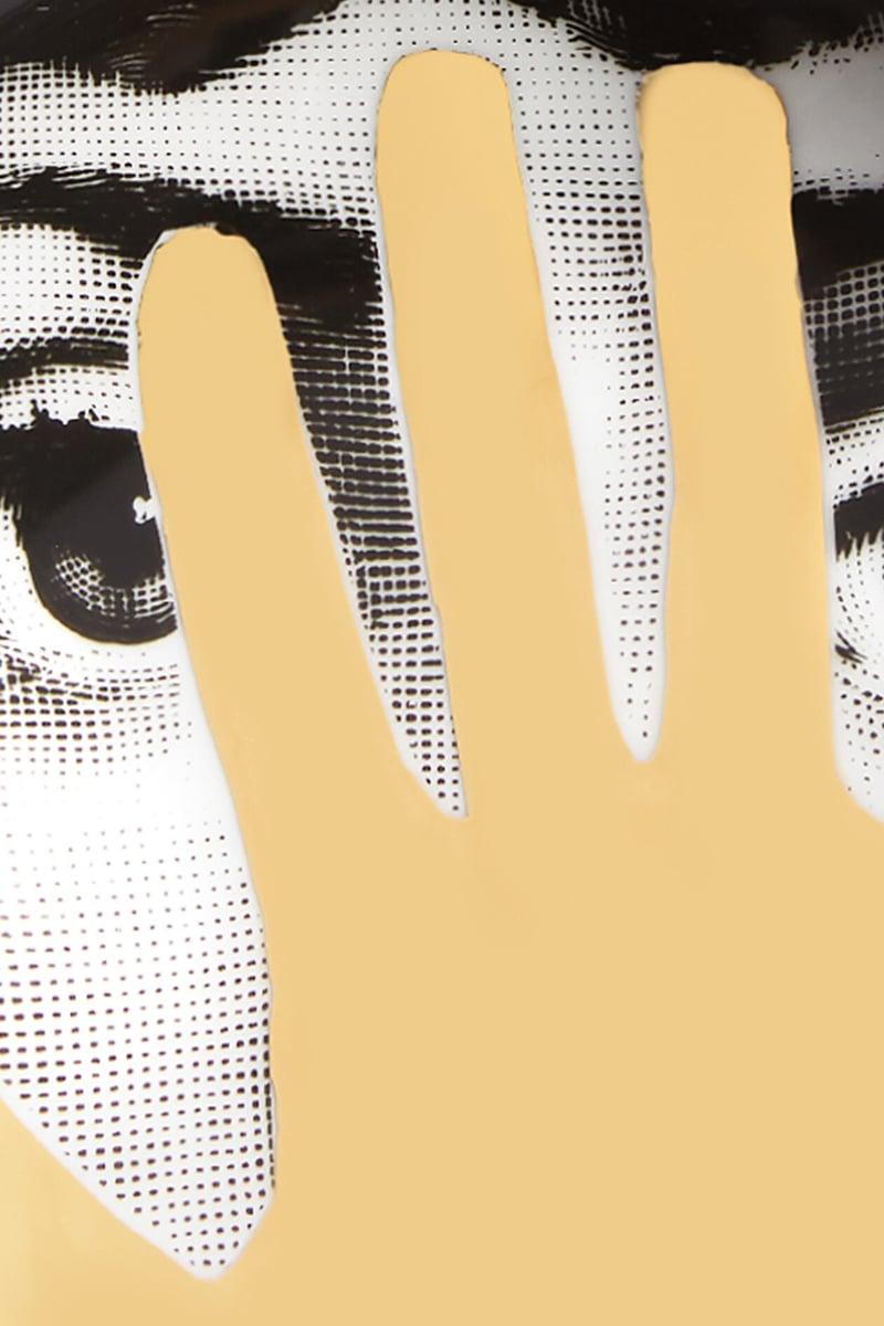FORNASETTI posacenere rotondo Tema e Variazioni N° 16 in porcellana Vendita Calda