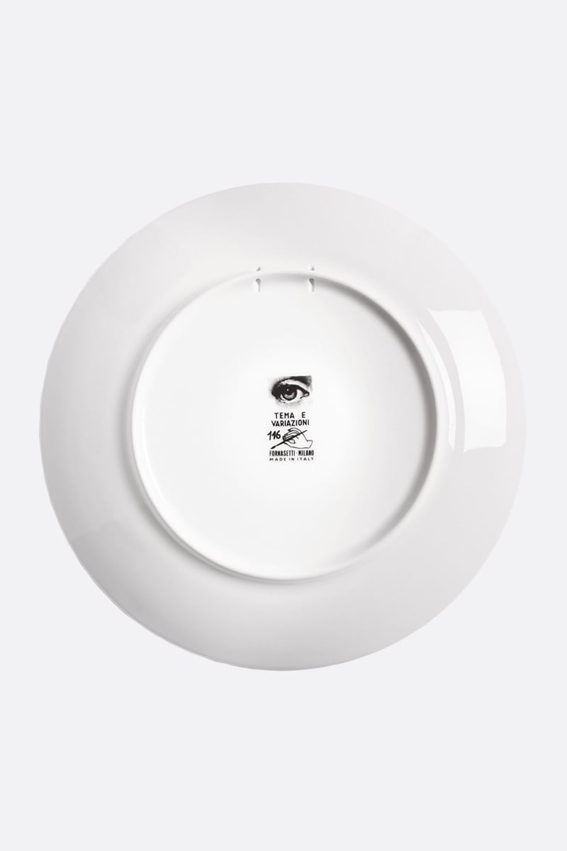 FORNASETTI piatto Tema e Variazioni N° 116 in porcellana Saldi Di Fabbrica