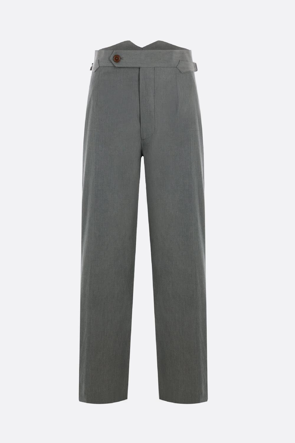 VIVIENNE WESTWOOD pantalone Lauren a gamba larga in cotone