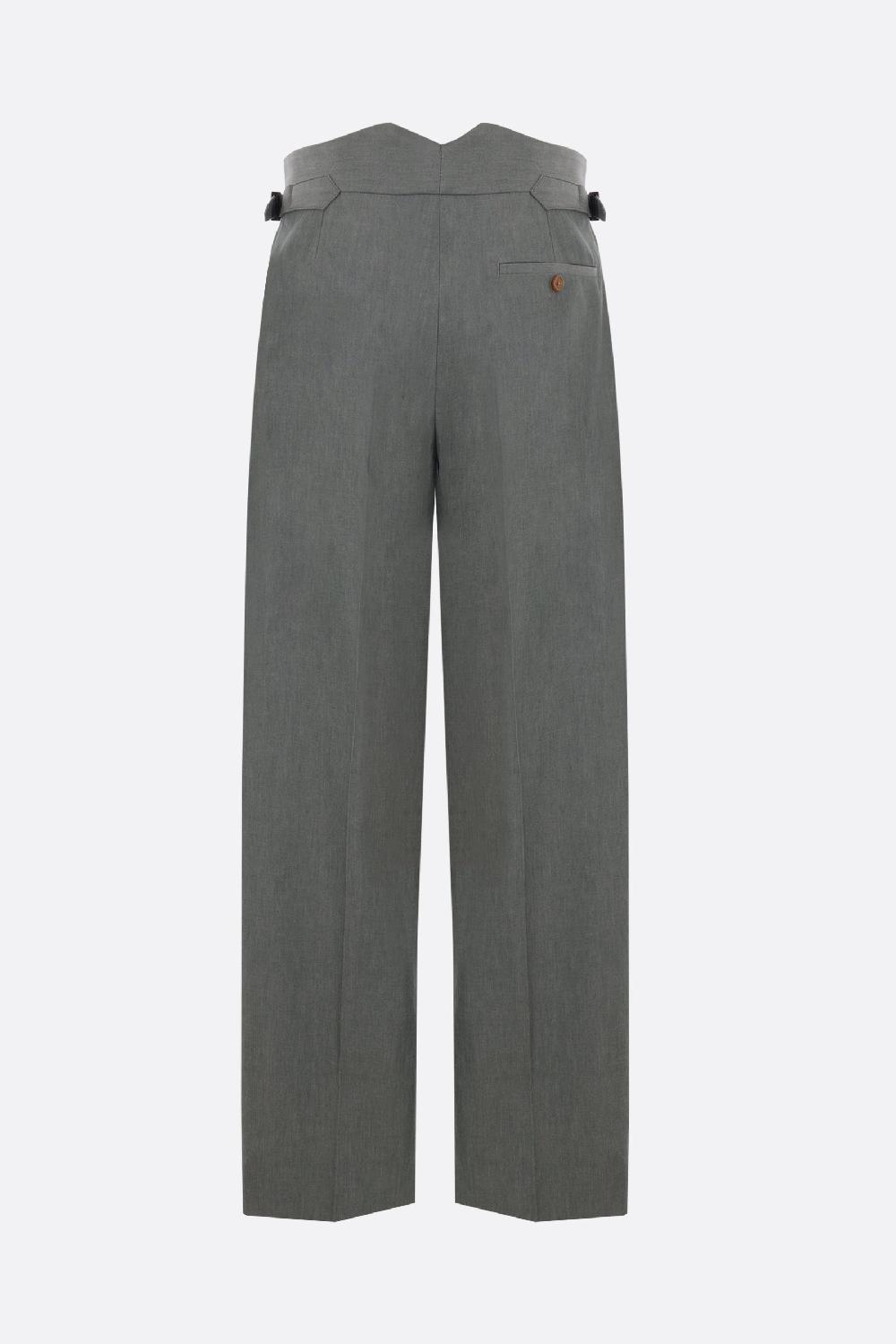 VIVIENNE WESTWOOD pantalone Lauren a gamba larga in cotone Liquidazione