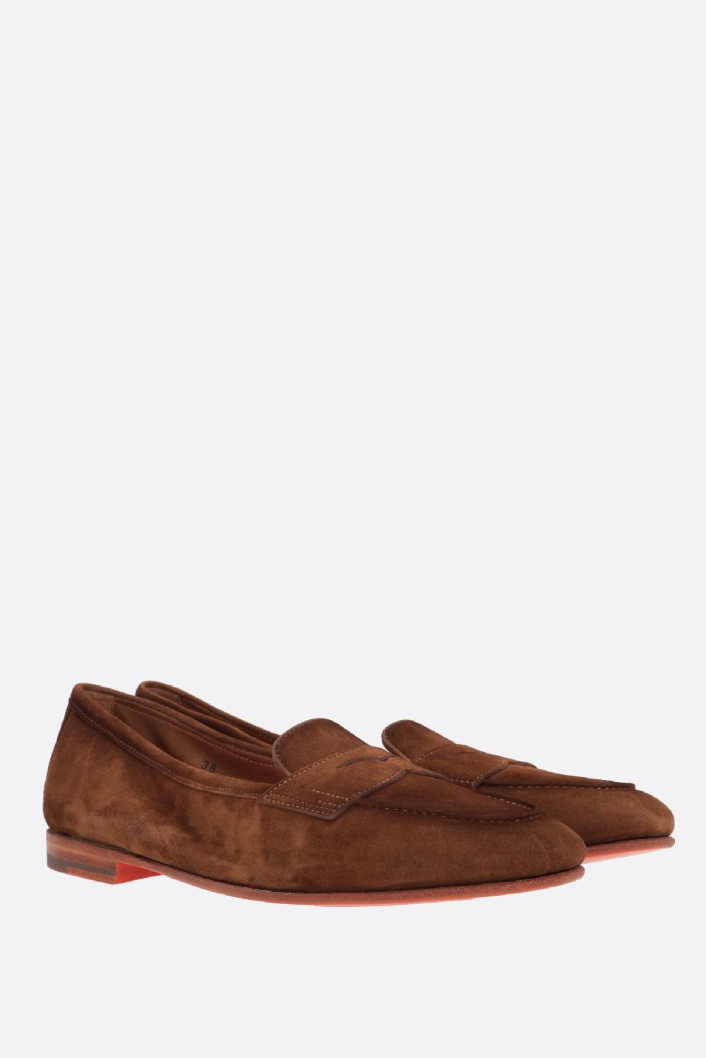 SANTONI mocassino penny Carla in suede Negozi Online