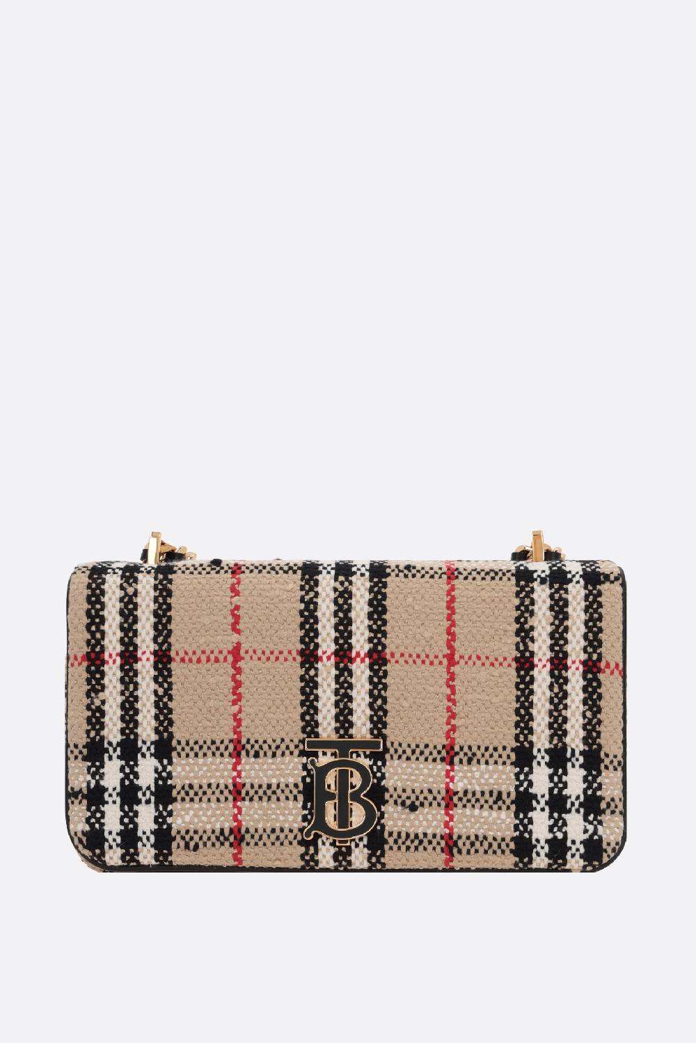 BURBERRY borsa a spalla Lola small in bouclé Acquista Ora