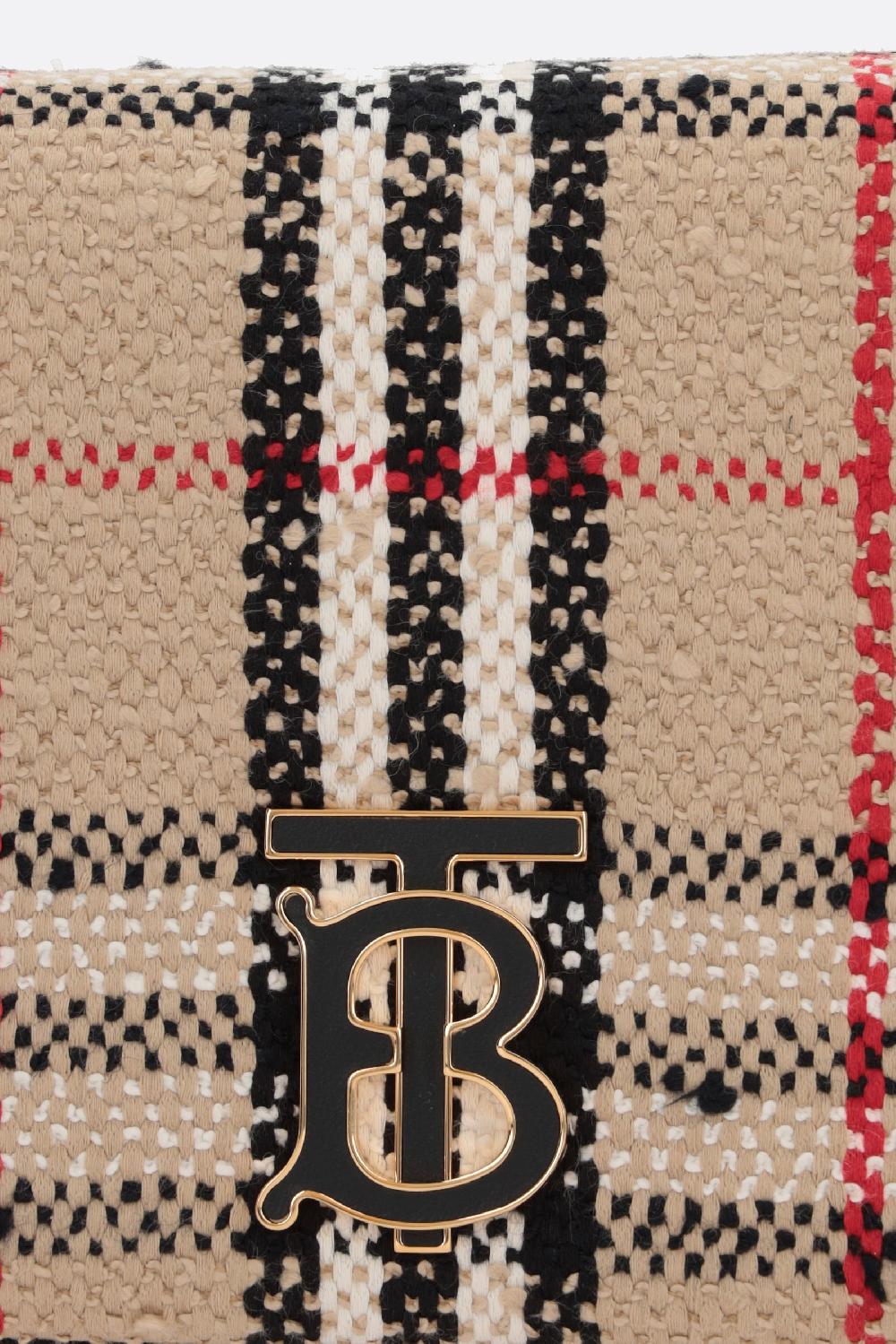 BURBERRY borsa a spalla Lola small in bouclé Acquista Ora