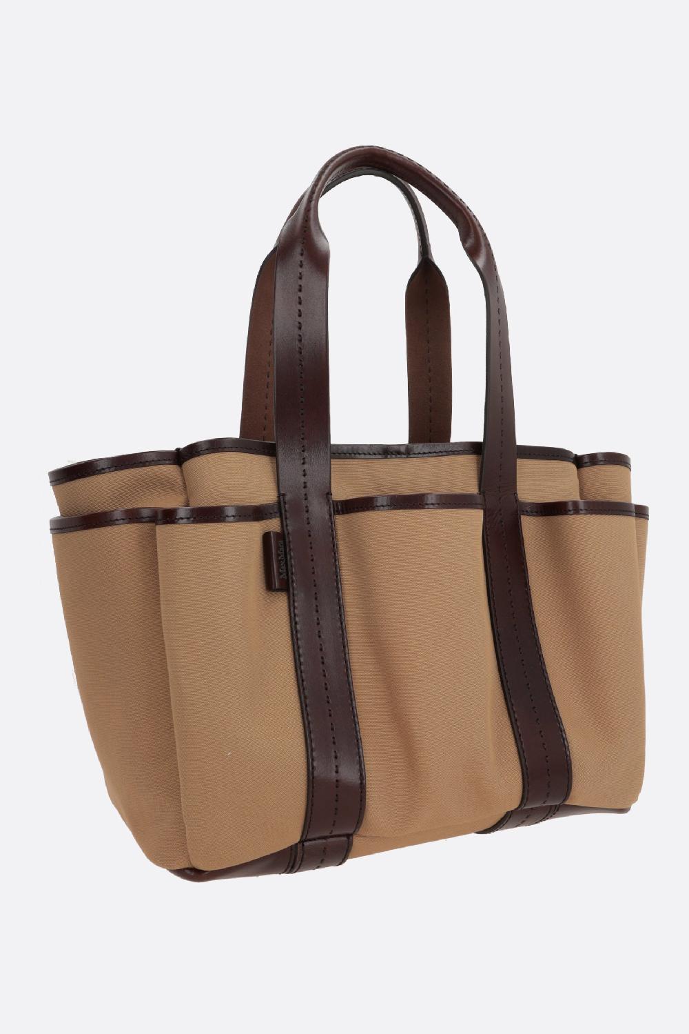 MAX MARA borsa tote Giardiniera in canvas Affare Del Giorno