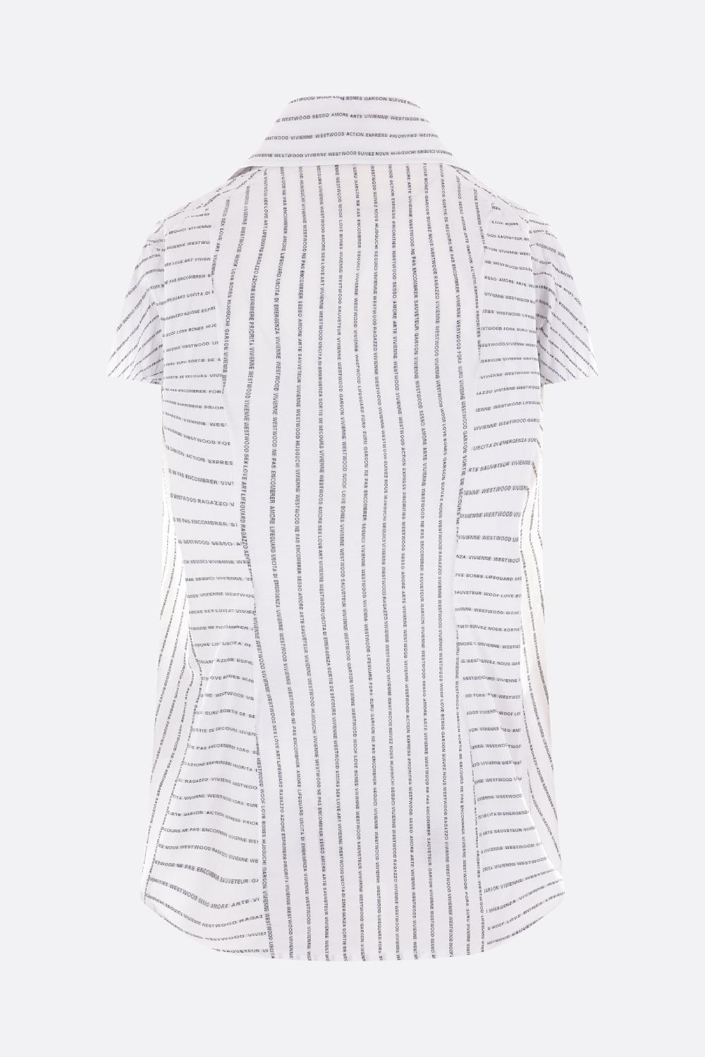 VIVIENNE WESTWOOD camicia a maniche corte Bagatelle in popeline stampato Prezzo Ridotto