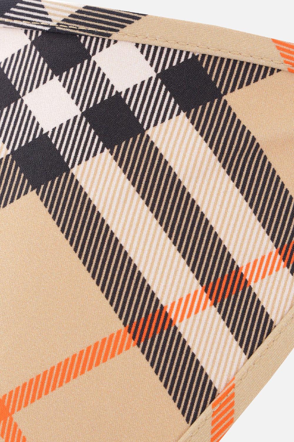 BURBERRY slip bikini in nylon stretch Check Sconto